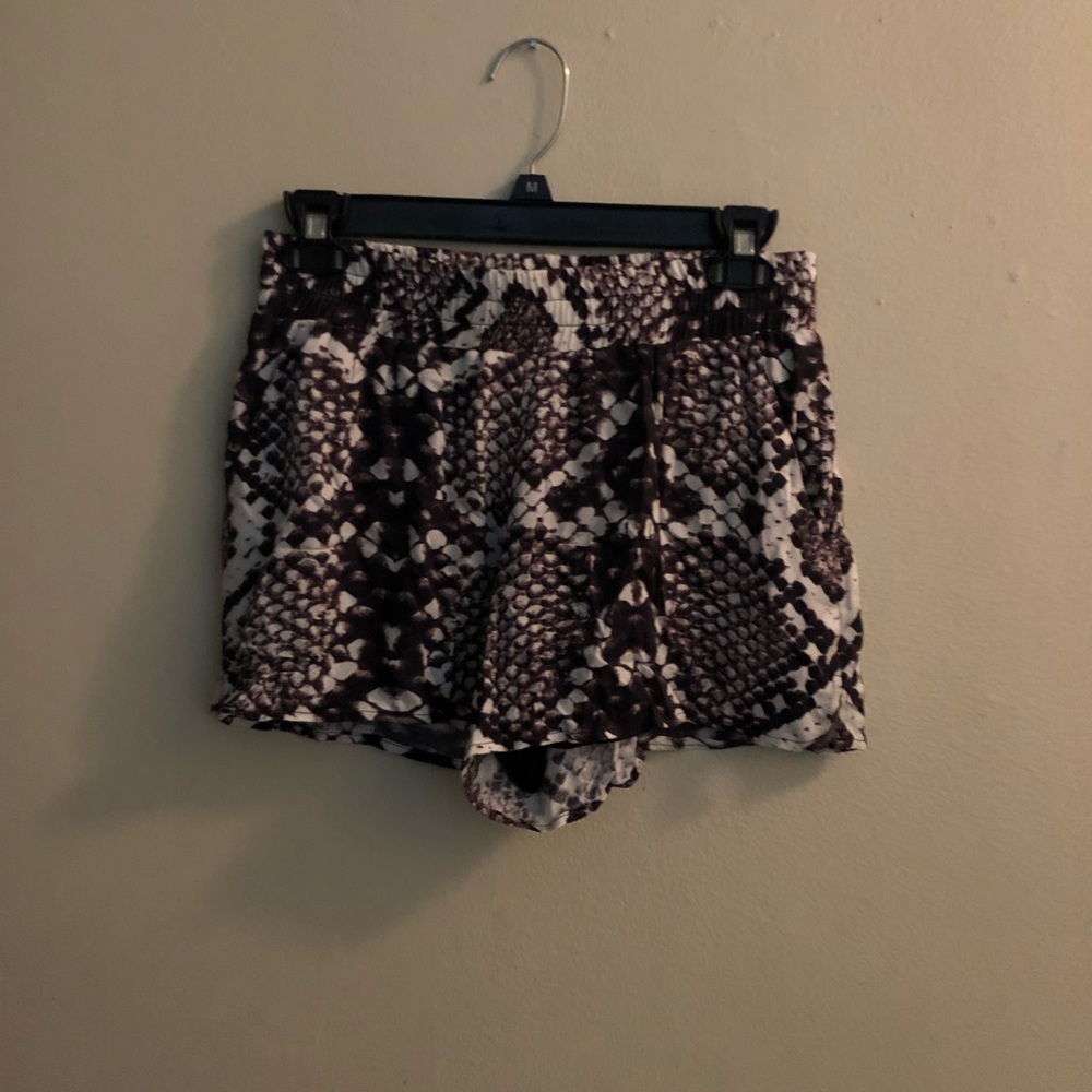 Lavender Brown black snake skin print all over